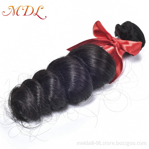 High quality brazilian loose wave human hair weave bundles